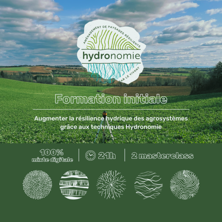 Hydronomie – Augmenter la résilience climatique des agrosystèmes